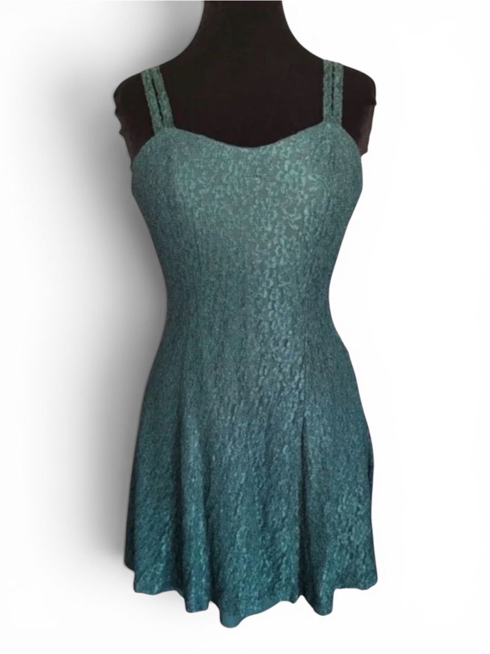 90s All That Jazz Lace Skater Style Mini Dress